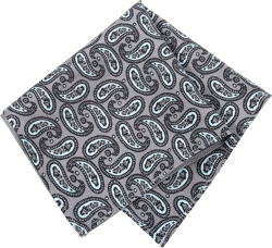 Silk Pocket Square with Pattern Handkerchief Men’s Navy Silk Pocket Squares for Men Christmas and Valentine's Day Father's Day Gifts