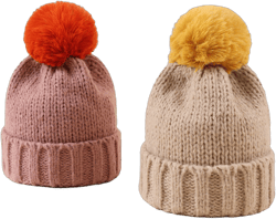 1pc Kids Knitted Hat, New Autumn/Winter Warm Thick Knit Beanie Cap With Pom Pom, For Boys And Girls
