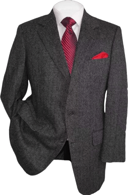 Men's Herringbone Tweed Blazer Herringbone Sports Jacket Mens Casual Sports Coat Suit Blazer Jacket for Men 4X-Large Black