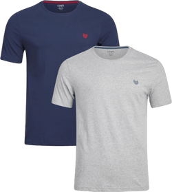 Chaps Men's T-Shirt - 2 Pack Iconic Short Sleeve 100% Cotton Crew Neck Tee (S-2XL)