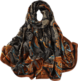 Women Scarf Headscarf Silk Feeling Scarf Fashion Scarves Long Lightweight Shawls for Women A502