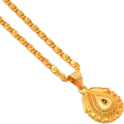 JewarHaat Indian K Gold Plated Locket/Pendant with Link Chain Fashion Jewelry Daily use for Men and Women