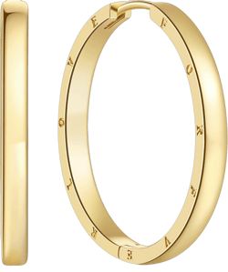 14K Gold Hoop Earrings for Women Gold Earrings Romantic FOREVER LOVE Engraving 14 Karat Hoops Earring for Women 30mm