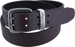 Dickies Men's Leather Two Prong Casual Belt, Medium, Brown