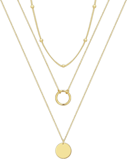Layered Gold Necklace for Women 18K Gold Plated Dainty Stacked Layering Necklace Jewelry Gifts for Women Girls