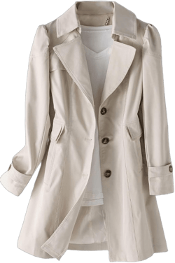 Women's Long Rain Jacket Single Breasted Fall Work Casual Spring Long Sleeve Dressy Button Up Slim Fit Trench Coat Large Beige