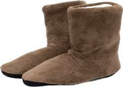 Crocowalk Unisex Warm Shoes Fluffy Slippers Memory Foam Boot Slipper Women Men Socks Indoor Lightweight Plush Lined House Shoe Brown US 13 Kids