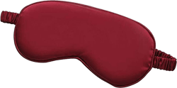 Silk Sleep Eye Masks for Women Soft Eye Cover Eyeshade for Night Sleeping with Elastic Strap Red Red 1 Count (Pack of 1)