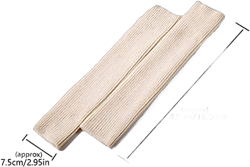 YUANQIAN Women Winter Extra Soft Long Legwarmer Warmer Knitted Stirrup Leg Warmers for Yoga Ballet Dance Black&white