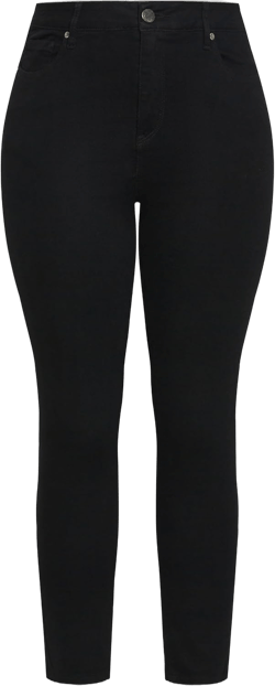 Women's Arnayork Plus Size Jean Bella Skinny 16 Plus Black