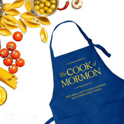 LDS Cook of Mormon Apron, Book of Mormon Style Apron For Women and Man, Baking Apron, Baker Gift, Mormon Gift, Cute Apron, Printed Apron
