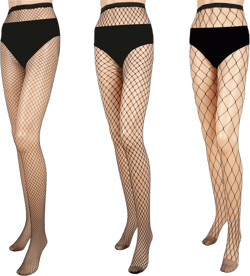 Women Fishnet Tights High Waist Stretchy Mesh Stockings Black Size S M L