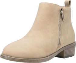Jeossy Women's Ankle Boots, Classic Low Heeled Short Booties, Casual Comfortable Boots 7.5 Tan Nubuck-905