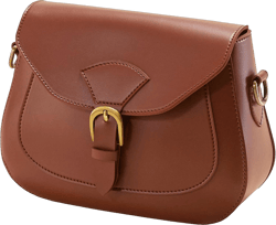 Vintage Crossbody Saddle Bag For Women Vegan Leather Boho Retro Satchel Simple Handbag Faux Leather Casual Purse Brown