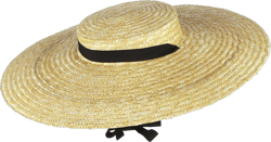 Boater Straw Hat Women, Wide Brim Straw Hats for Women, UV Protection Breathable Boater Hat Boater Hat Women with Adjustable Chin Strap Summer Beach Woven Straw Hat for Gift
