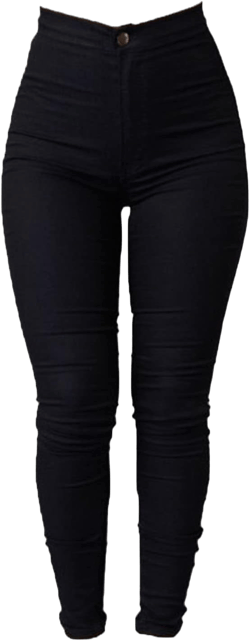 Women's High Waist Skinny Jeans Butt Lift Sexy Fit Stretch Denim Pants Pull-on Stretch Slimming Pencil Jeans Large Black