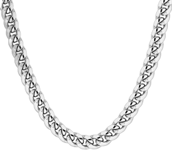 Savlano 925 Sterling Silver 7.0MM Italian Miami Cuban Link Chain Necklace for Men & Boys - Made in Italy Comes Gift Box