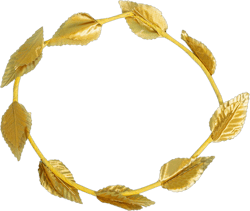 Nmdmisc Laurel Wreath Crown Roman Leaf Headband Gold Greek Headpiece Goddess Costume for Women Men Halloween Headdress Party Decoration