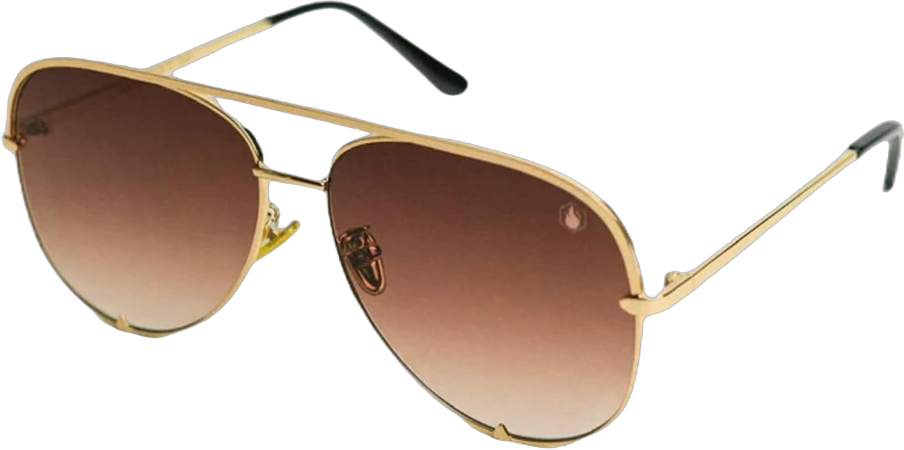 American Bonfire Co. Jaden Aviator Dirt Road Sunglasses