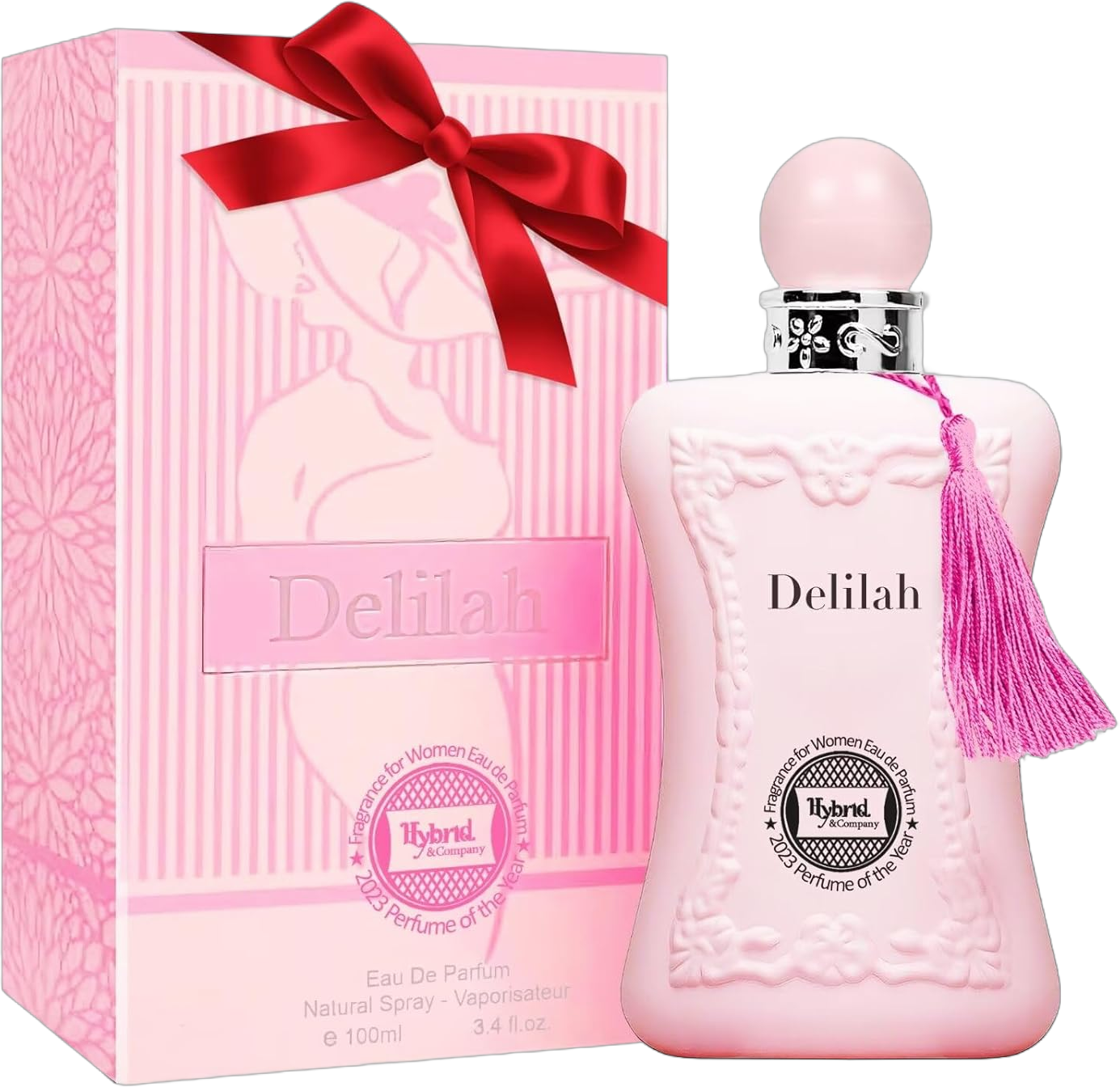 Hybrid & Company Delilah Compelling Captivating Fragrance For Women Floral Scent Womens Perfume, 3.4 Fl Oz DELILAH 3.4 Fl Oz (Pack of 1)