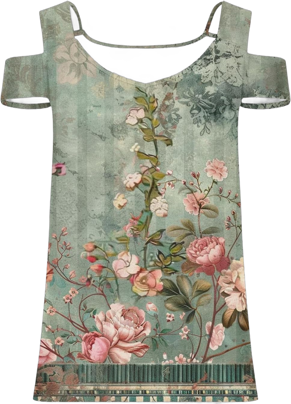 Cold Shoulder Tops for Women Summer V Neck Short Sleeve Shirts Loose Fit Basic Tee Dressy Casual Blouses Tunic Tops B-army Green X-Large