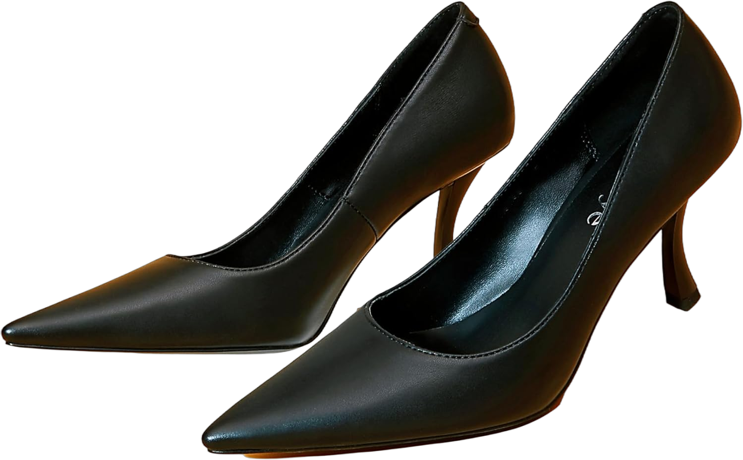 Reitoye Women's Stiletto High Heel Pumps Sexy Pointed Toe Dress Pump Heels 11 Black