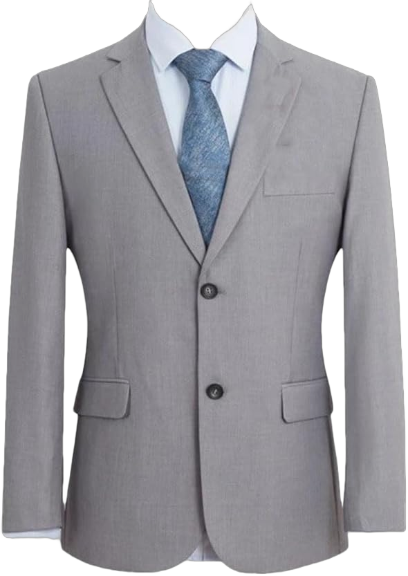 Men's Oversized Business Casual Spring Wedding Suit Jacket XX-Large Light Gray