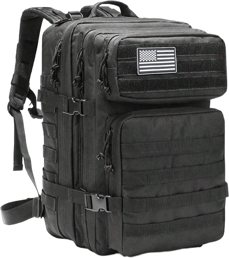 1pc 45l Unisex Tactical Backpack, 3p Outdoor Travel Rucksack Travel Bag