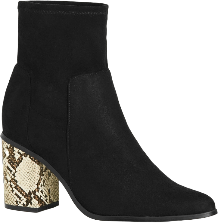 CITY CHIC | Women's  Wide Fit Kendra Ankle Boot - black - 13W