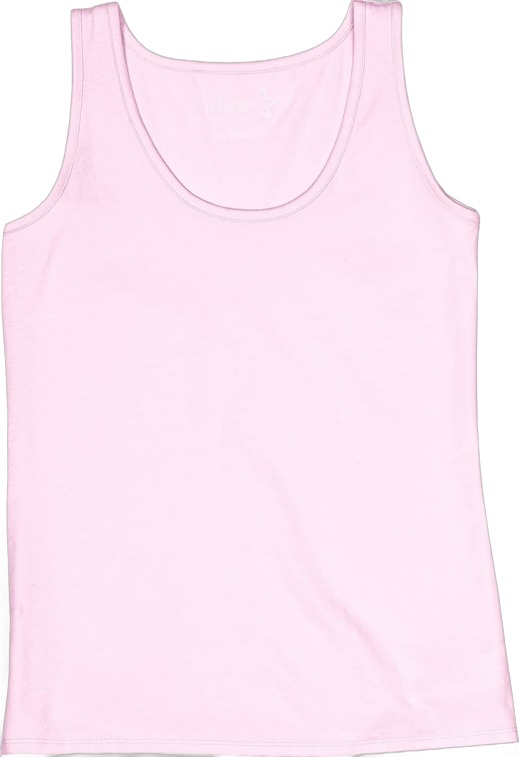 Hanes Women's Scoopneck Cotton Jersey Tank, Classic Cotton Tank Top, Lightweight Cotton Tank For Women Small Paleo Pink