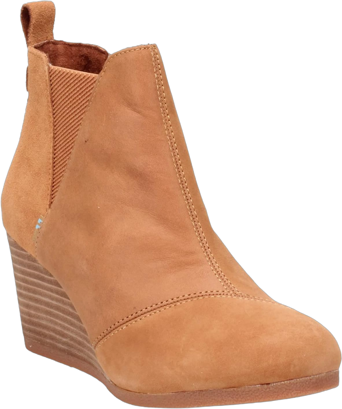 TOMS Women's Kelsey Ankle Boot Tan Oiled Nubuck/Suede 5