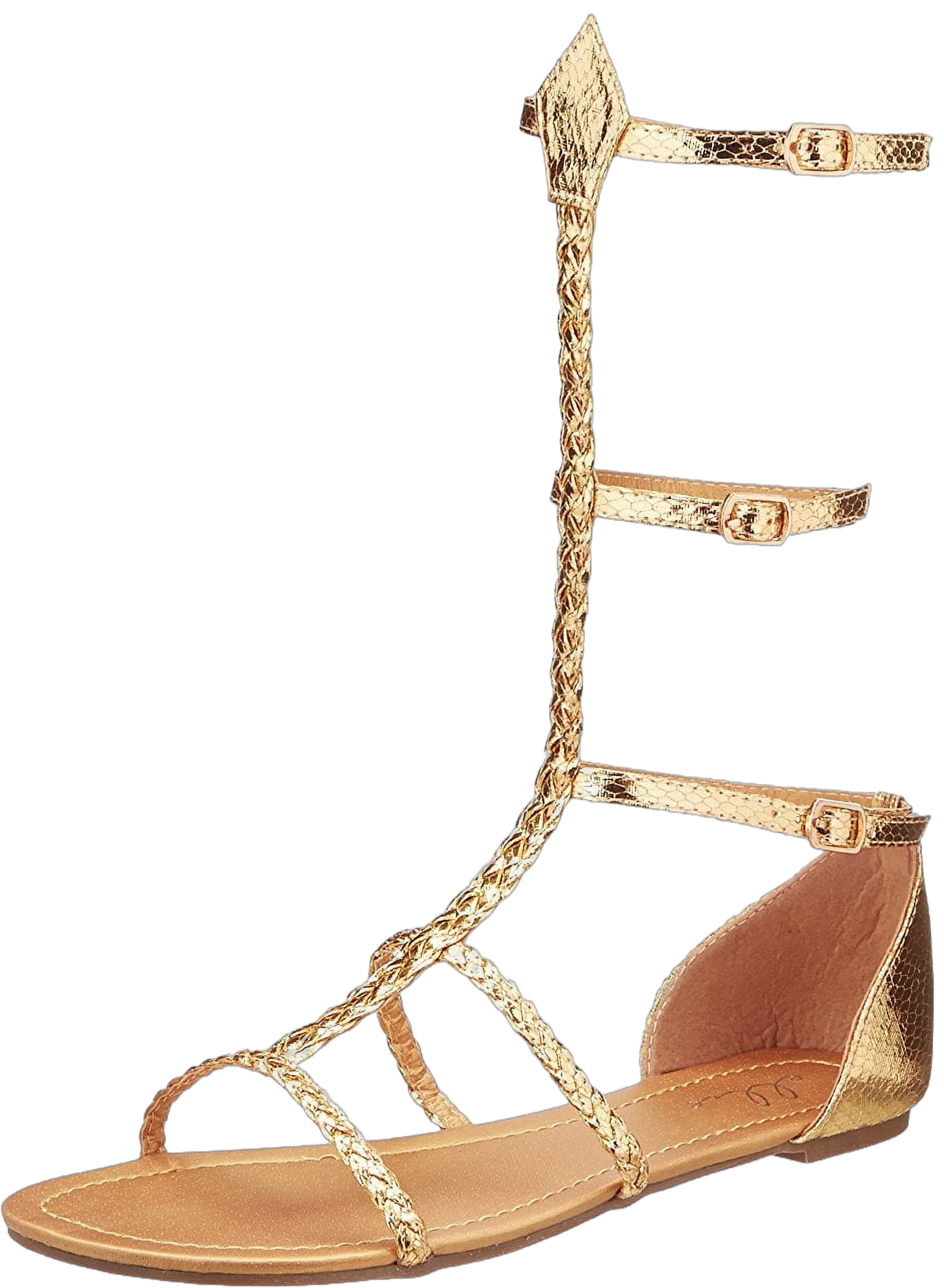 Ellie Shoes Cairo Gladiator Women's Costume Sandals, Gold: Size 10 Female