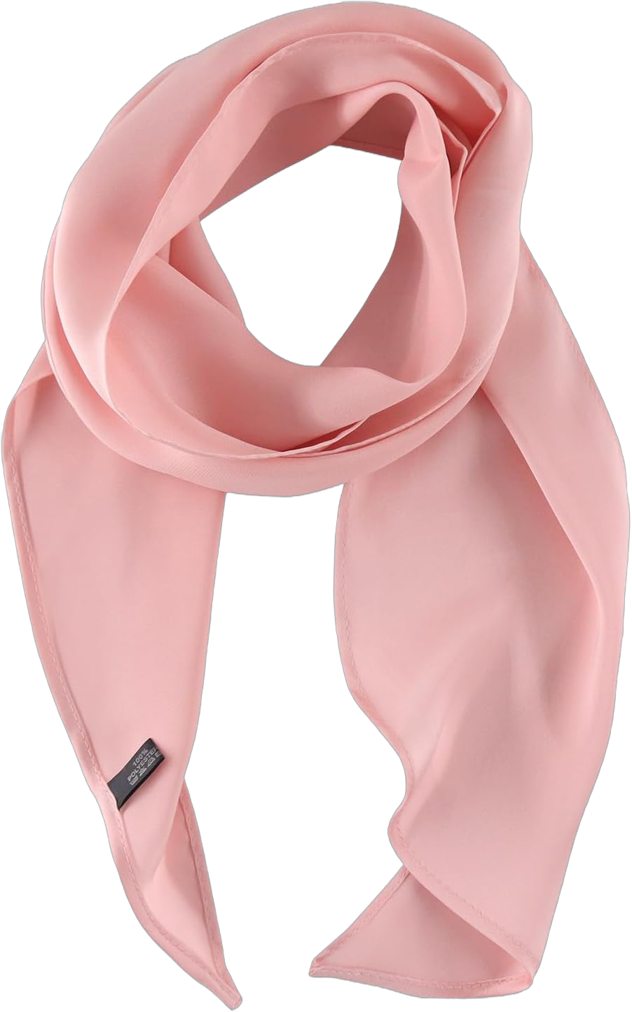 Classic Silk Scarf for Women: Elegance in Solid Colors and Lightweight Su Se Wei Pink